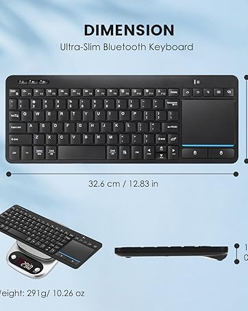 Amazon.com: Bnnwa Multi-Device Wireless Bluetooth Keyboard with
