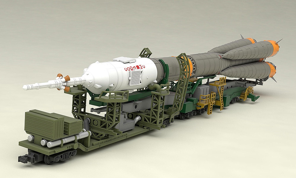 MODEROID 1/150プラスチックモデルソユーズ ロケット ＋ 搬送列車特設