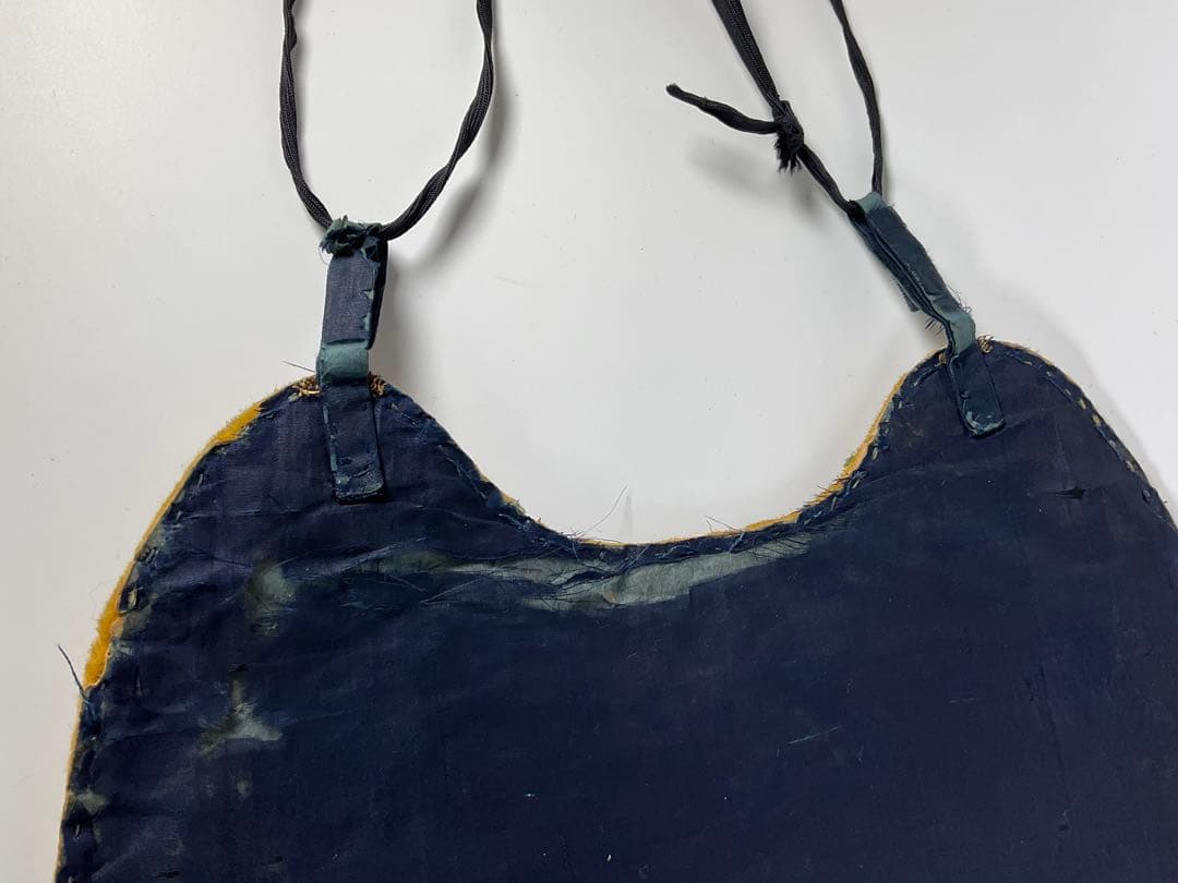 前掛け　金彩　采配図　武具　甲冑　鎧兜　江戸時代