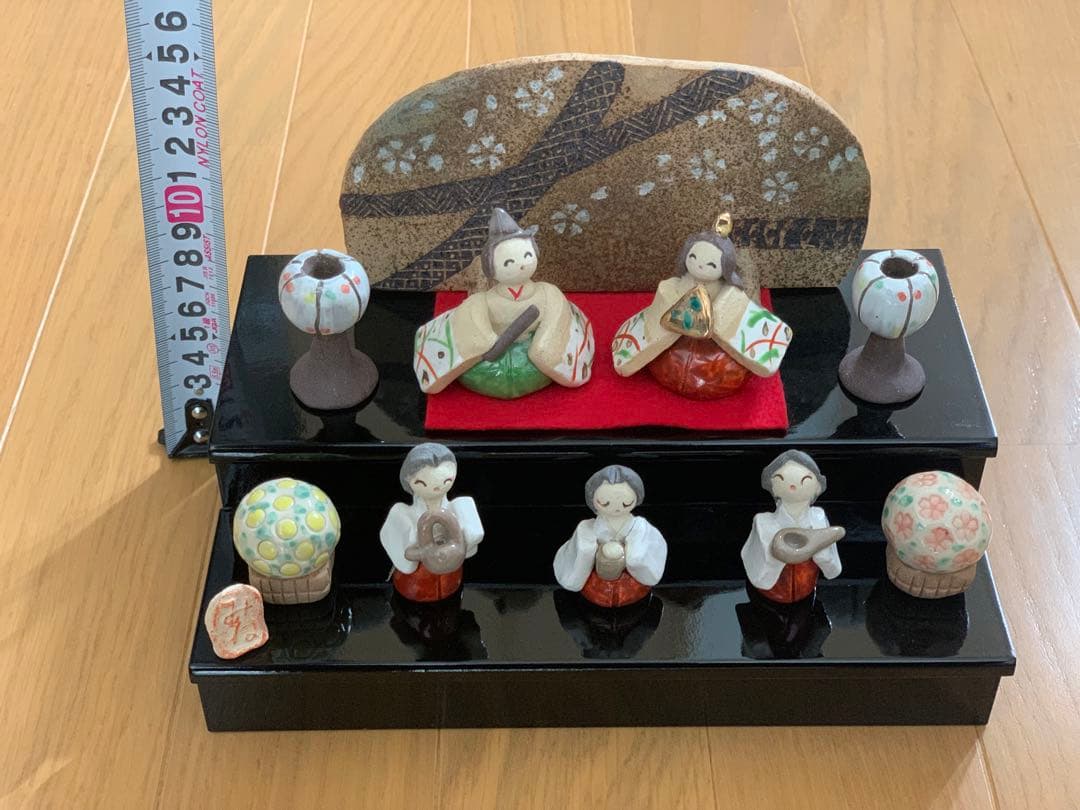 2段　雛人形　笠間焼